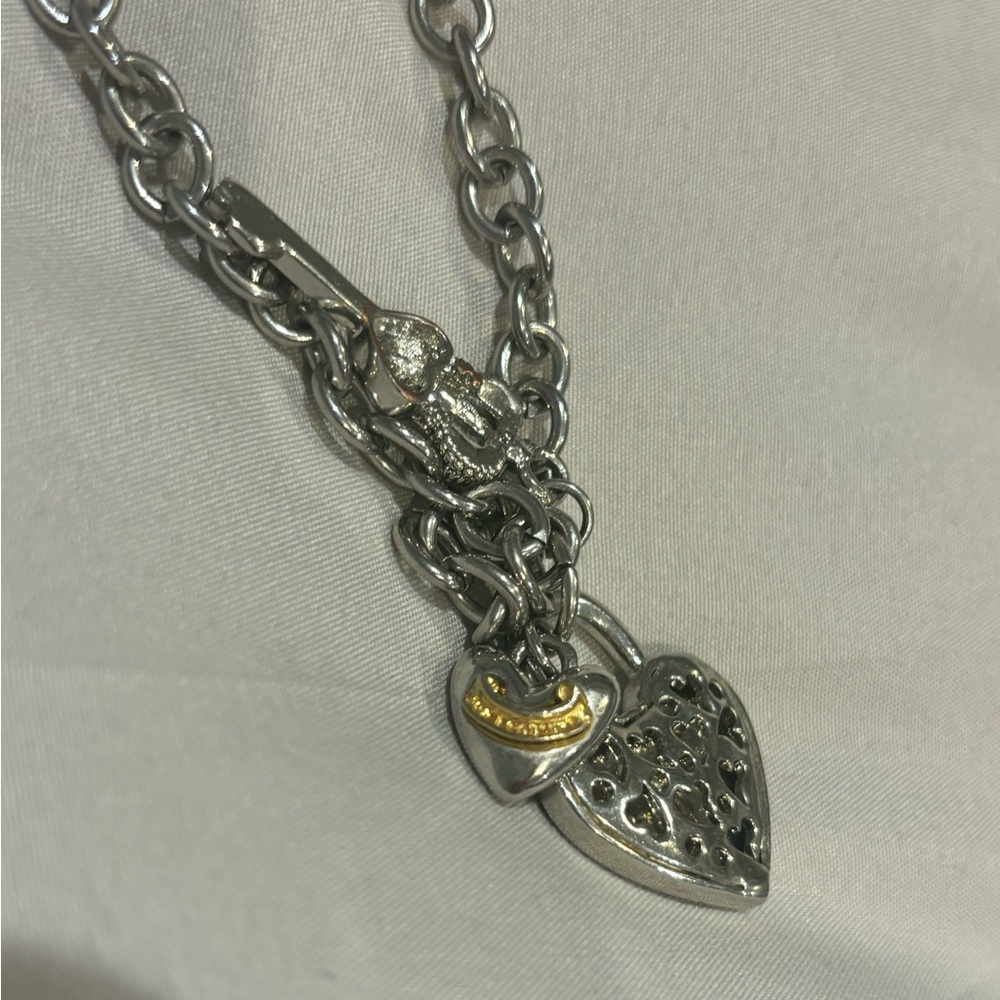 Juicy couture silver necklace